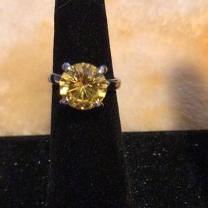 Citrine and Sterling ring.